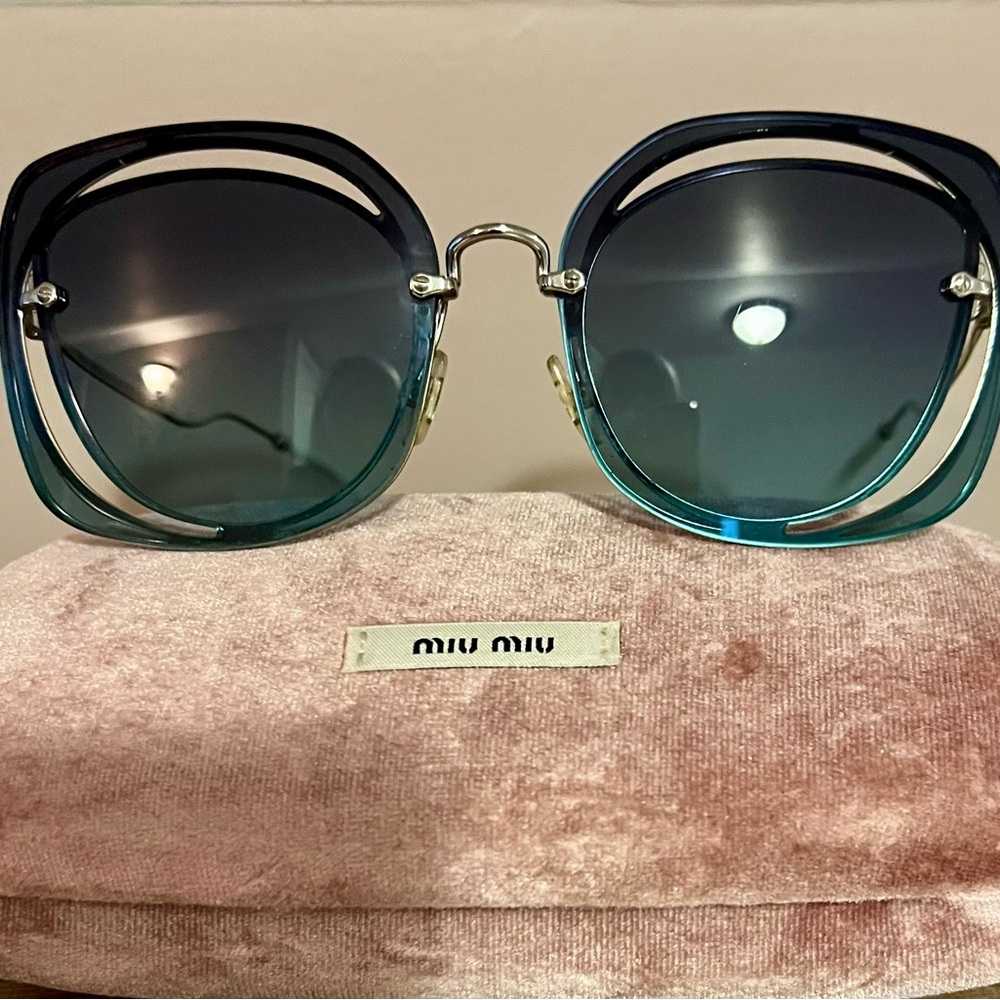 Miu Miu Blue Women's Sunglasses